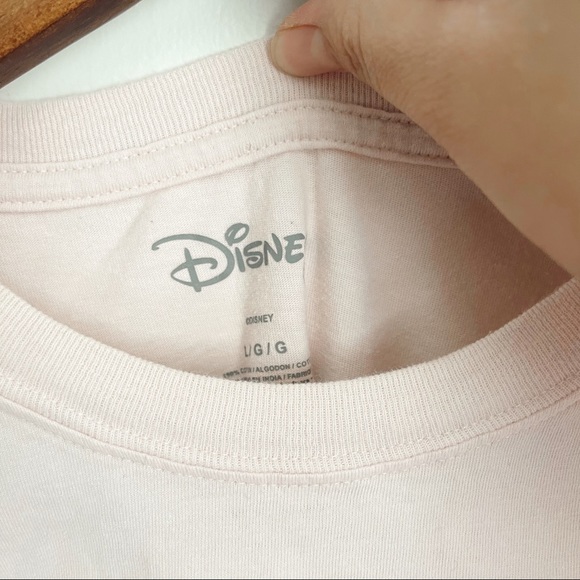 Disney Mickey Logo Pink Crop Tee - Picture 3 of 6